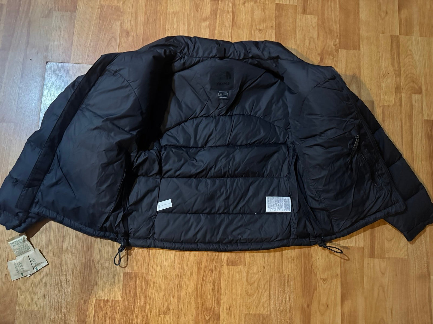 NORTH FACE X SKIMS 2000 Retro Nuptse Jacket in oynx size small IN HAND