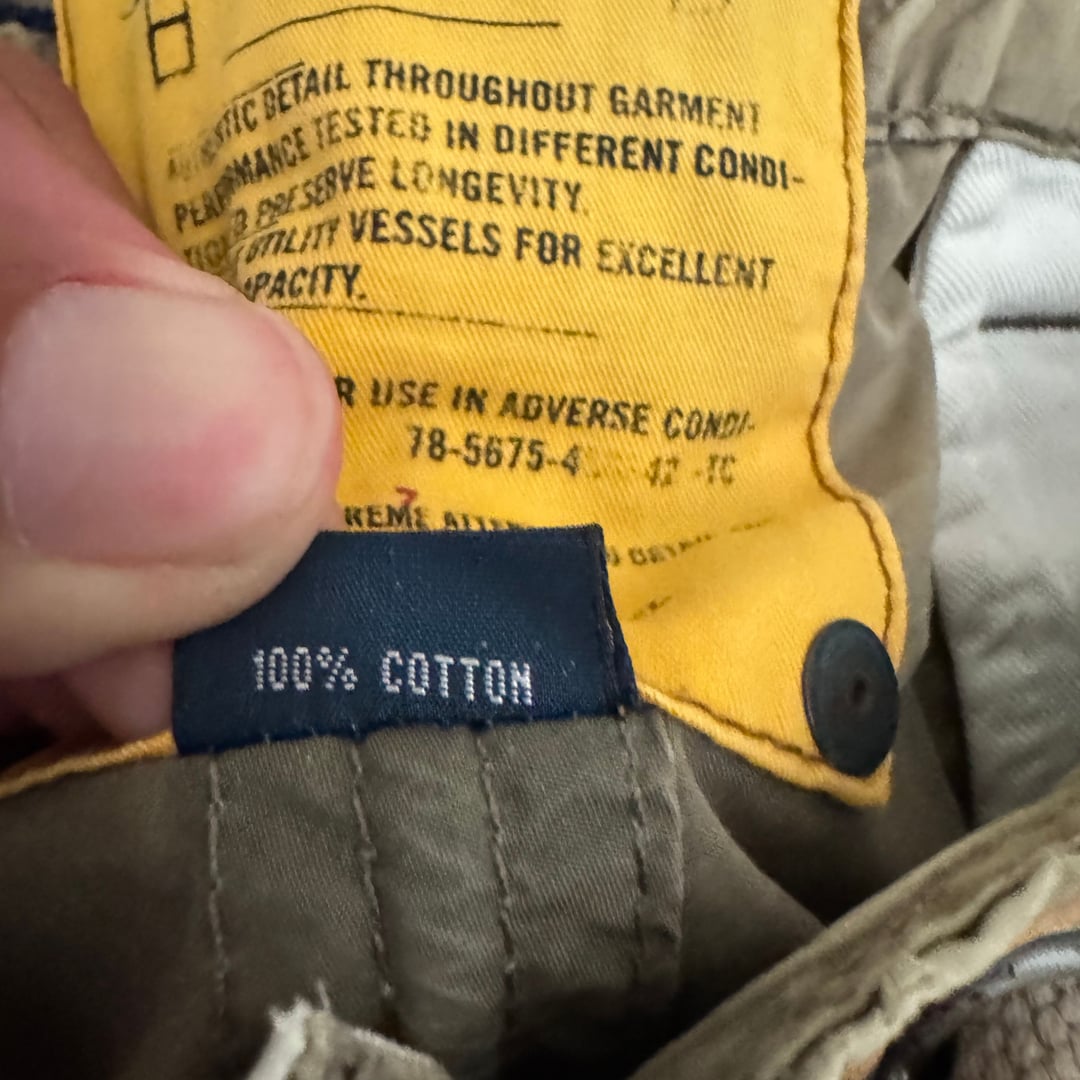 Polo Ralph Lauren Military Cargo Pants 36/32 Army Patch Utility Paratrooper RAR