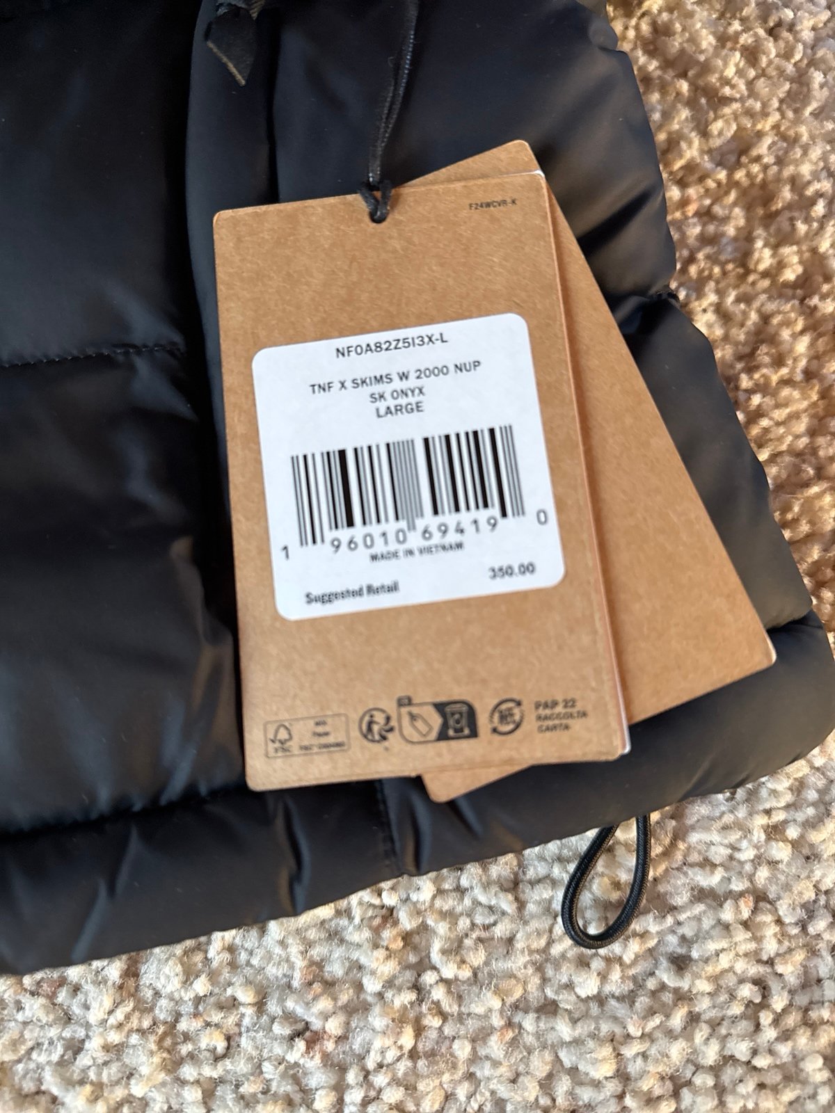 Skims x The North Face Retro Nuptse Jacket Coat