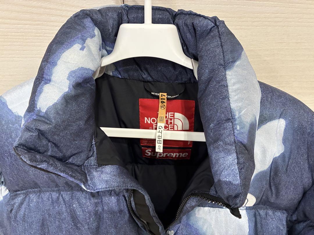 The North Face x Supreme Down Jacket, Blue and White Camouflage