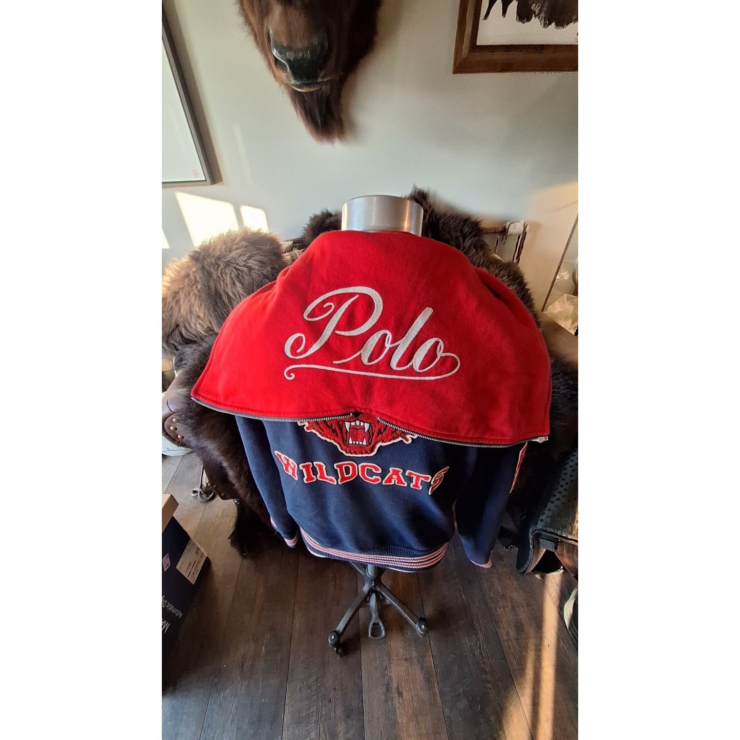 Polo Ralph Lauren New York Wildcats Limited Edition Varsity Letterman Jacket Med