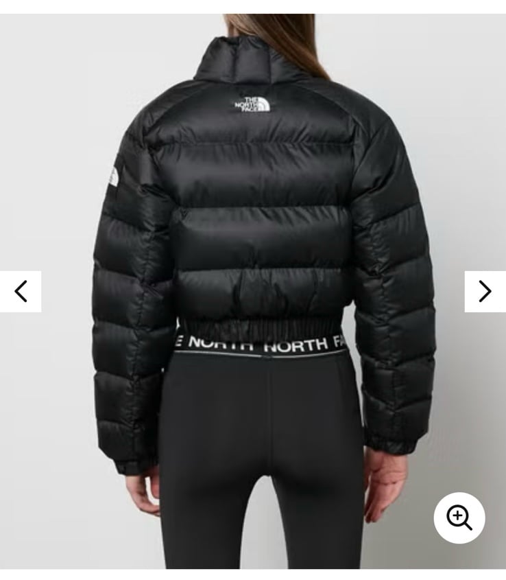 North Face cropped puffer NWT