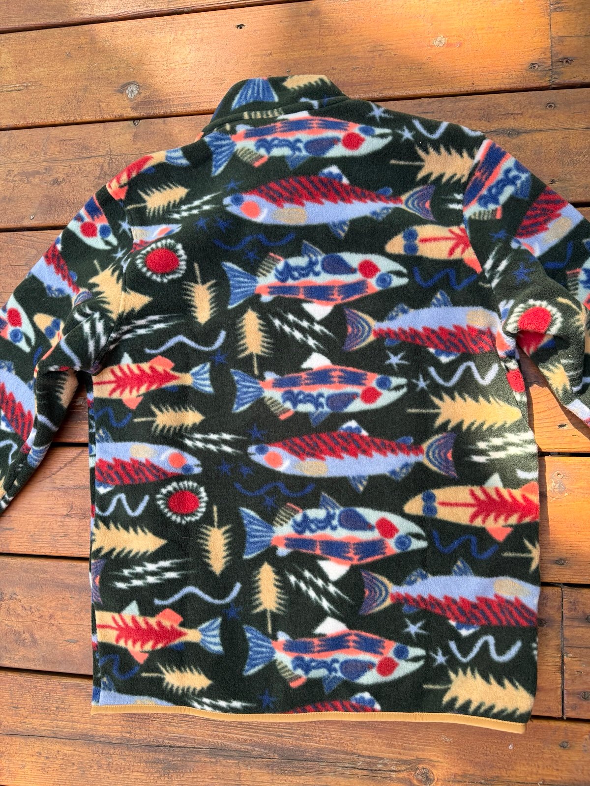 Patagonia Synchilla Snap T Pullover Salmon Energy RARE