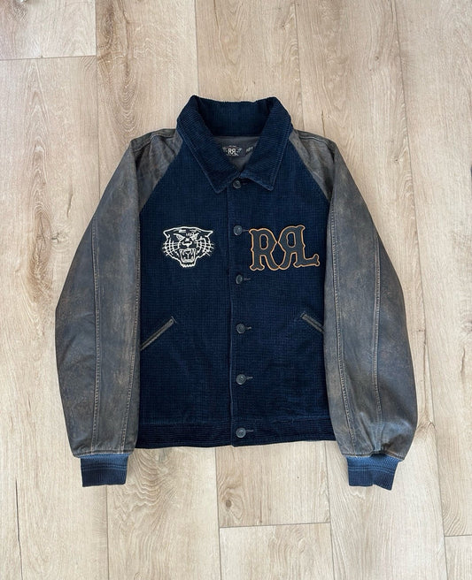 RRL Ralph Lauren Corduroy Leather Jacket. Men's XXL.