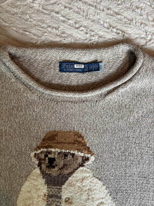 Ralph Lauren RL Polo Bear Cotton Roll-Neck Sweater XXL