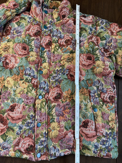 Golf Wang Garden Puffer Jacket Medium Floral Rose Pink Tyler The Creator EUC