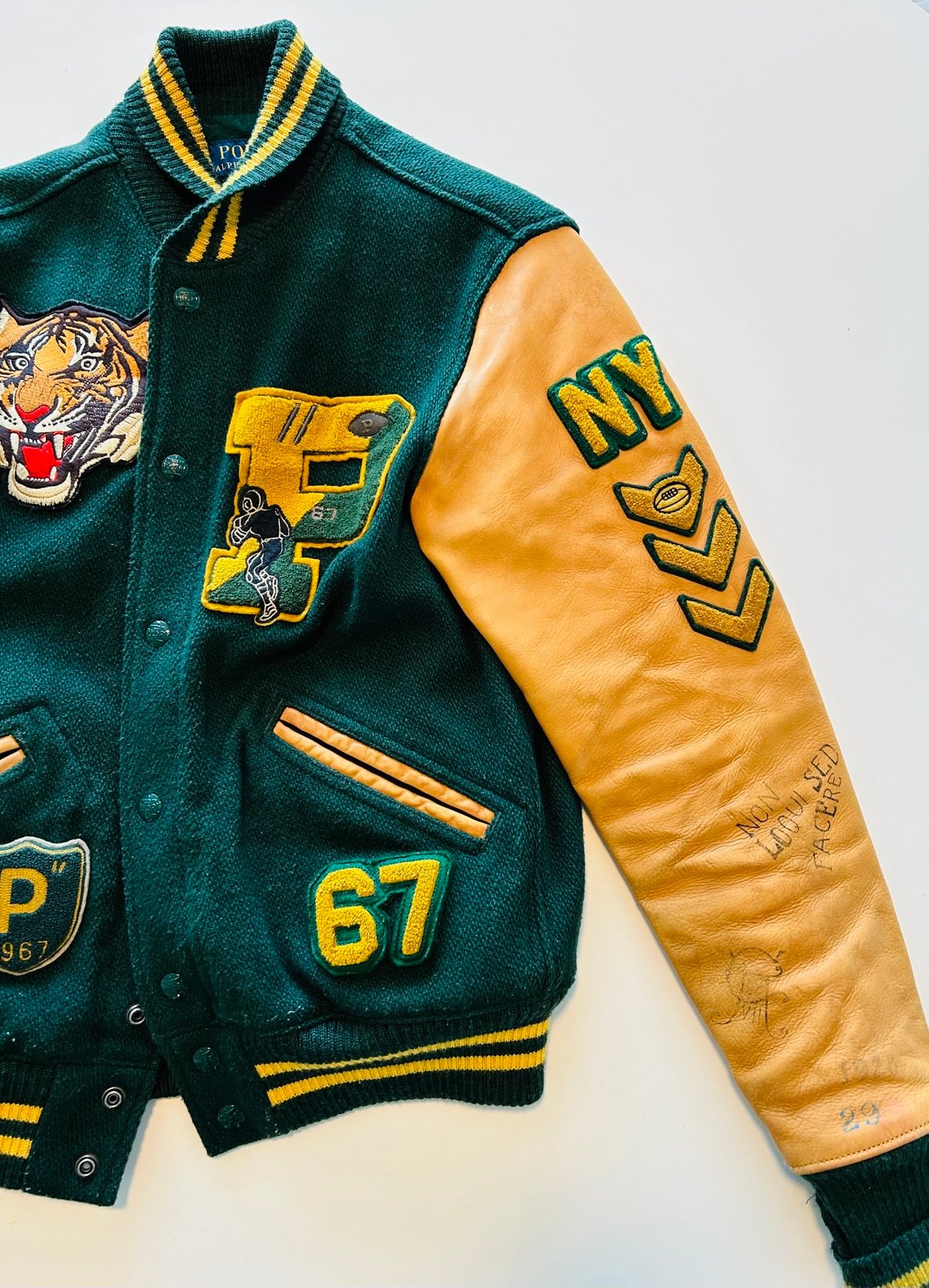 Rare Polo Ralph Lauren Signature Tigers Varsity Bomber