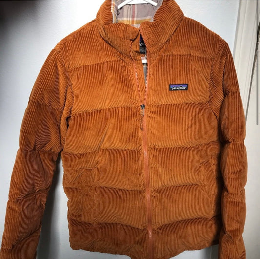 Patagonia corduroy fjord puffer jacket