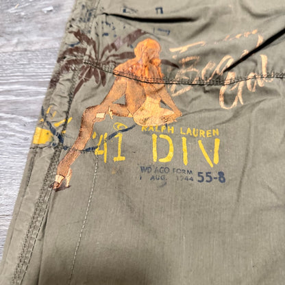 Polo Ralph Lauren Military Cargo Pants 36/32 Army Patch Utility Paratrooper RAR