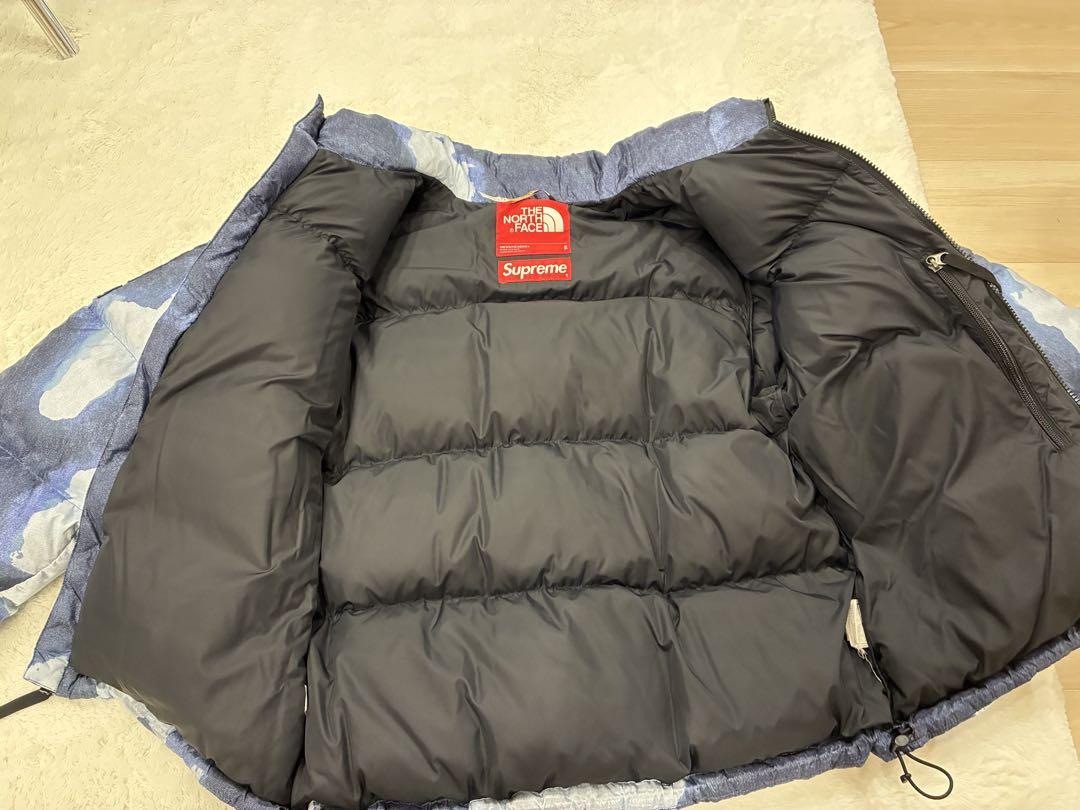 The North Face x Supreme Down Jacket, Blue and White Camouflage
