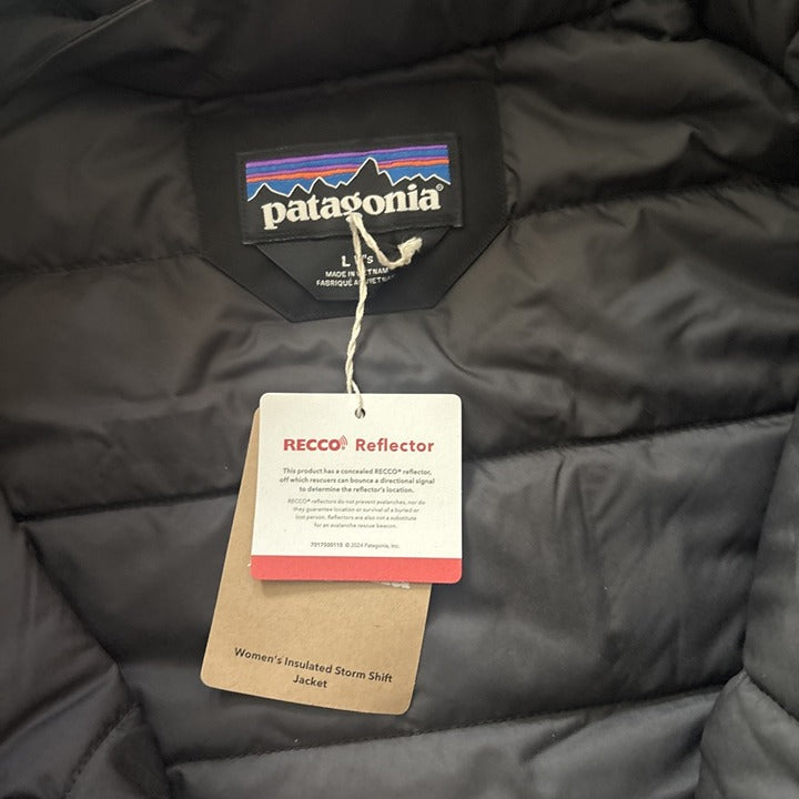 Patagonia Insulated Storm Shift Jacket Women’s Large FA24 31835 Black - NEW NWT