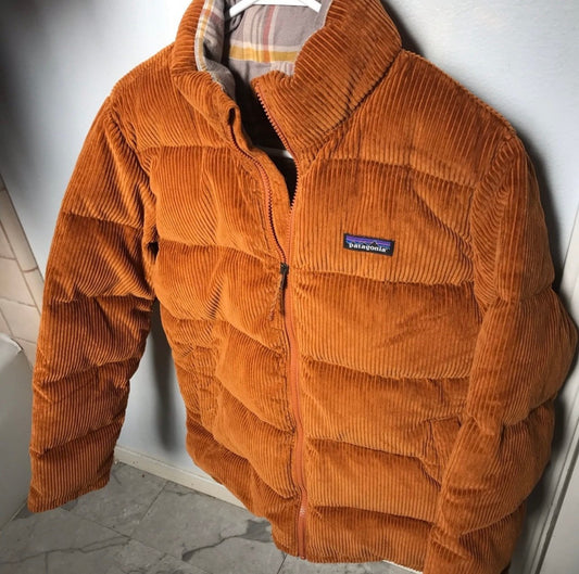 Patagonia corduroy fjord puffer jacket