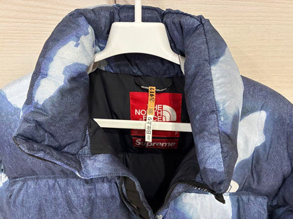 The North Face x Supreme Down Jacket, Blue and White Camouflage
