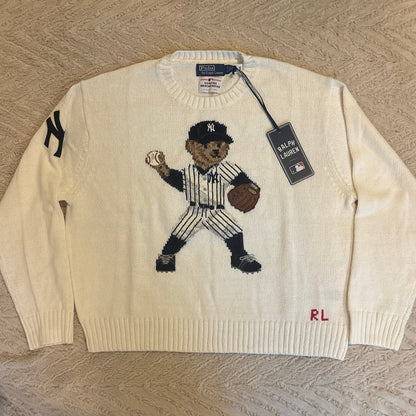 NWT Polo Ralph Lauren Yankees bear sweater jumper XL