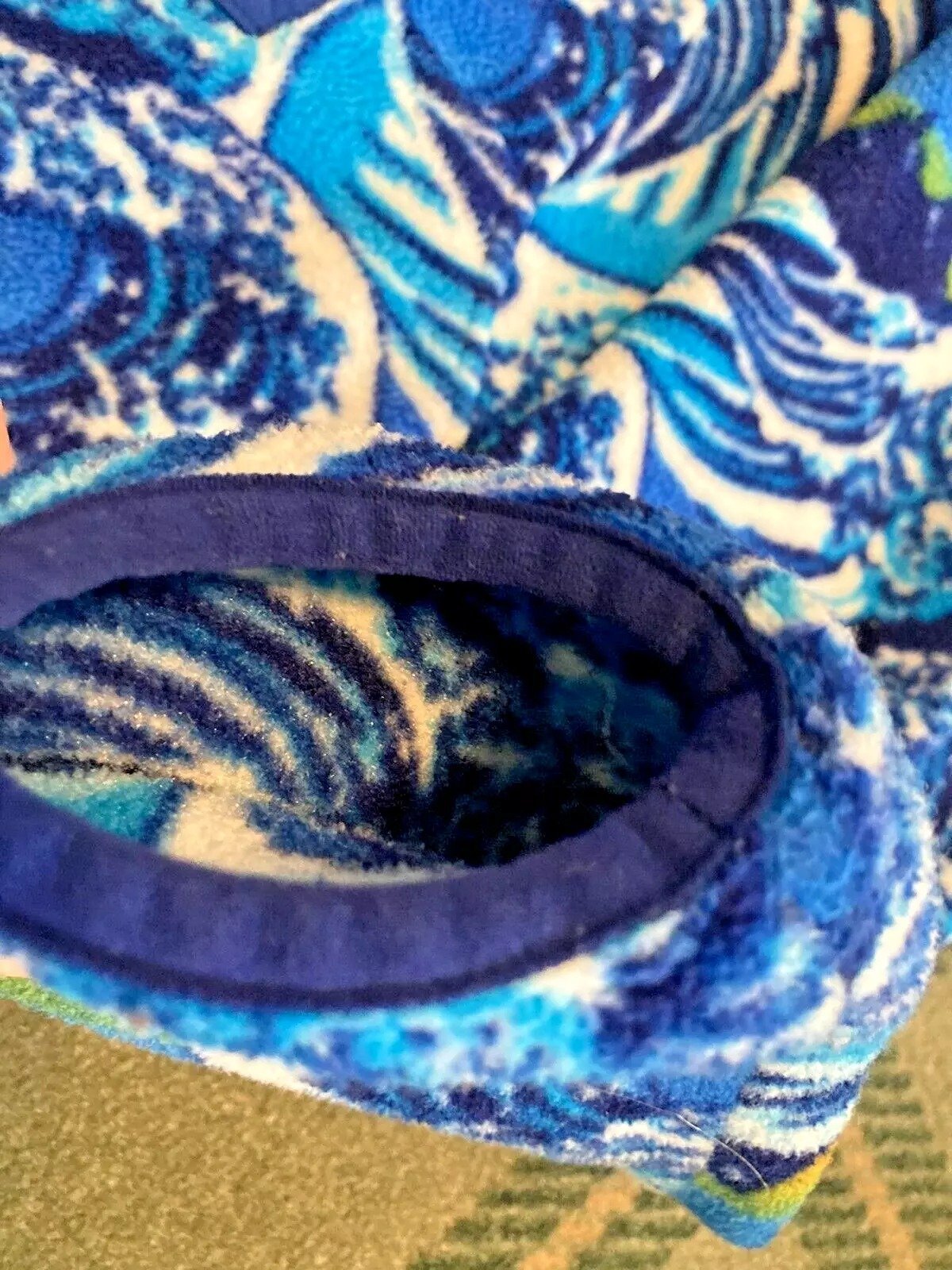 Patagonia Synchilla Medium Snap T Hokusai Pattern Wave Fleece Jacket