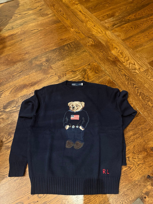 BRAND NEW polo ralph lauren bear knit sweater