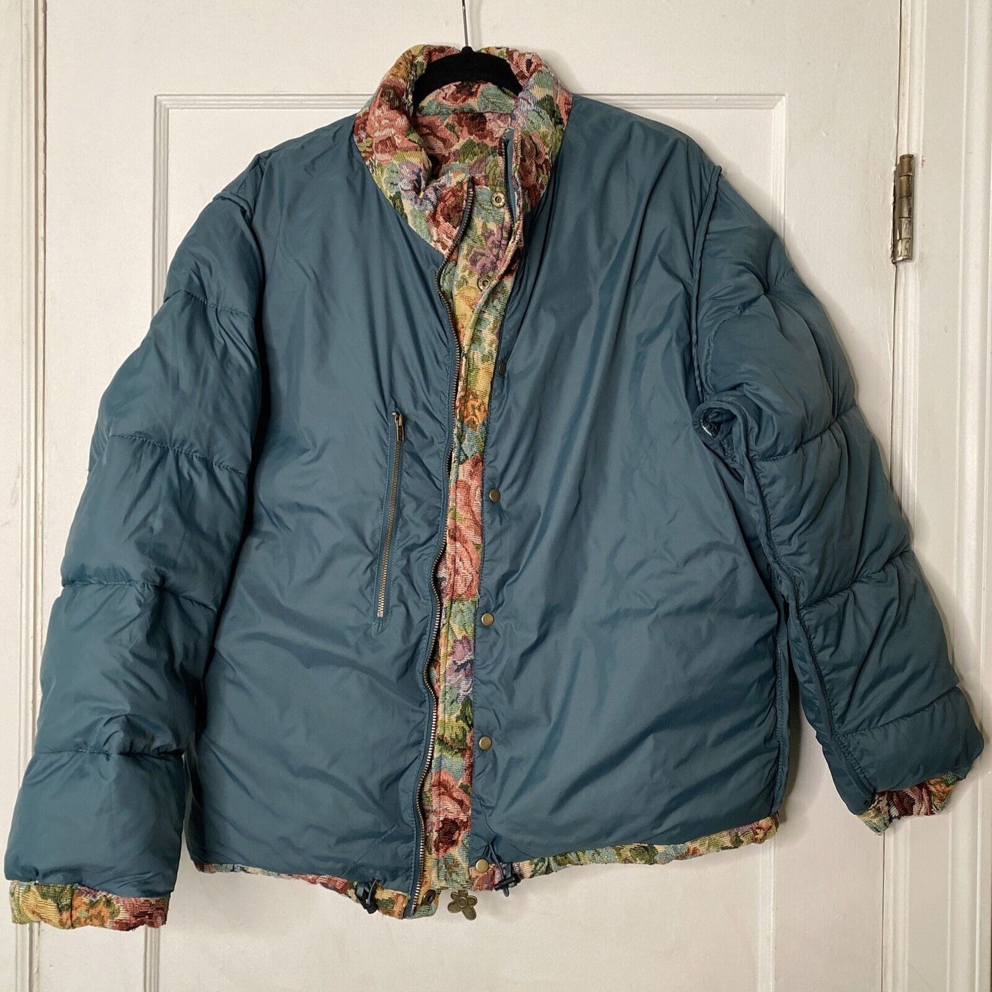 Golf Wang Garden Puffer Jacket Medium Floral Rose Pink Tyler The Creator EUC
