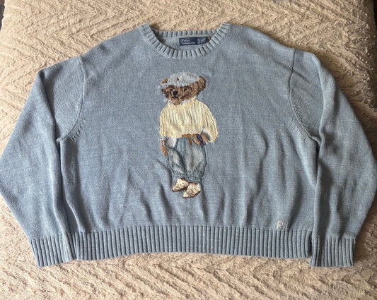 Ralph Lauren RL Polo Bear Cotton Jumper Sweater XXL