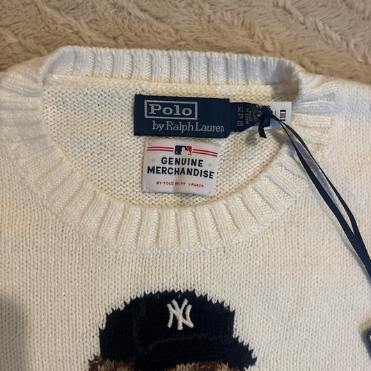 NWT Polo Ralph Lauren Yankees bear sweater jumper XL