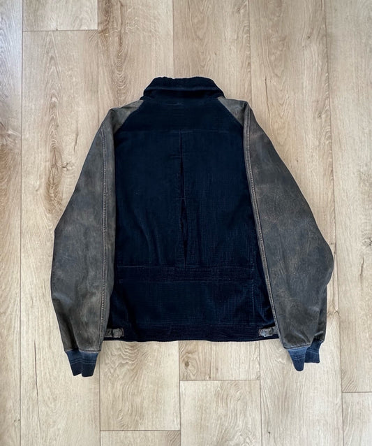 RRL Ralph Lauren Corduroy Leather Jacket. Men's XXL.