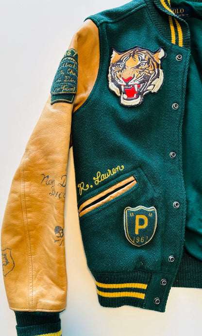 Rare Polo Ralph Lauren Signature Tigers Varsity Bomber