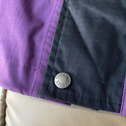 north face Supreme Yellow and purple patchwork GORE-TEX hooded jacket