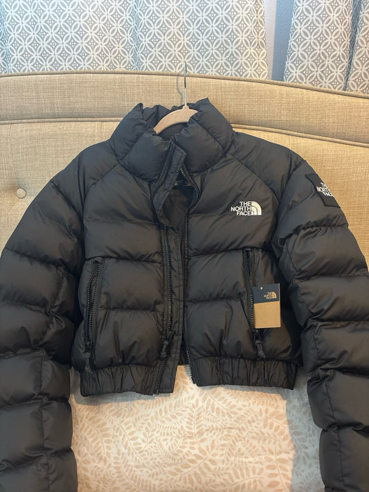 North Face cropped puffer NWT