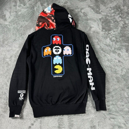 BAPE A Bathing Ape Hoodie Men Large Pacman Optic Gaming Sweatshirt