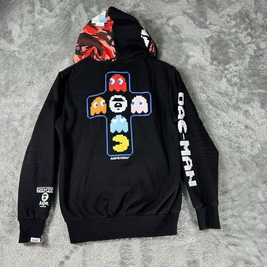 BAPE A Bathing Ape Hoodie Men Large Pacman Optic Gaming Sweatshirt