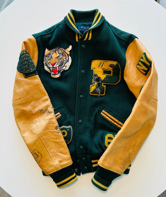 Rare Polo Ralph Lauren Signature Tigers Varsity Bomber